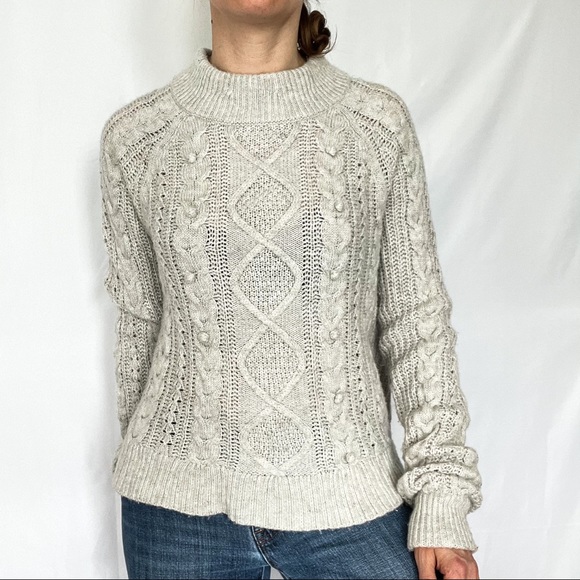 J.Crew Cable Knit Pullover Sweater Women Size S - Picture 7 of 15